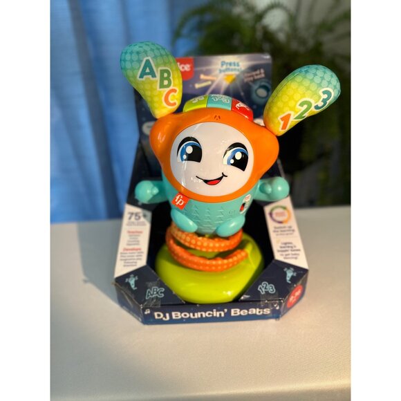 Fisher-Price DJ Bouncin Beats BRAND NEW Interactive Toy With Lights & Sounds For - Picture 1 of 5